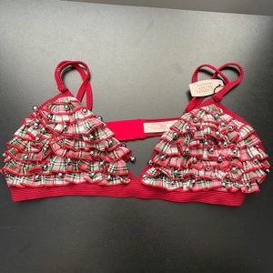 NWT Victoria's Secret Jingle Bells Bralette Sz Large
